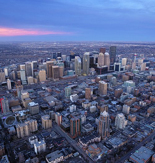 Calgary Downtown Aerial