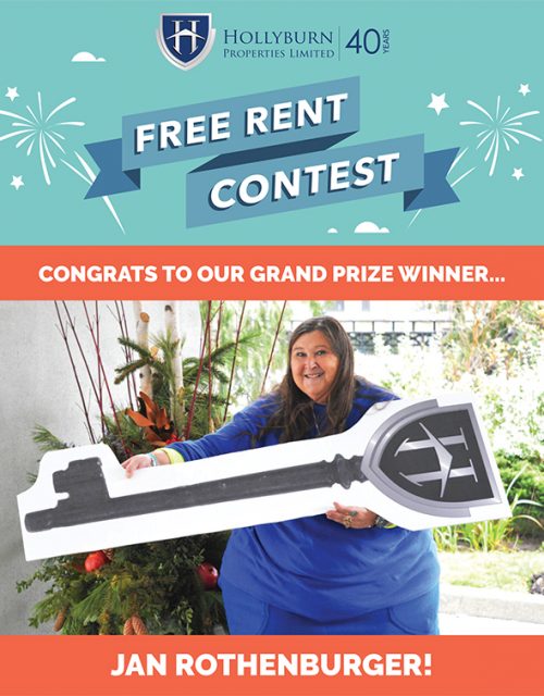 free rent contest winner 2